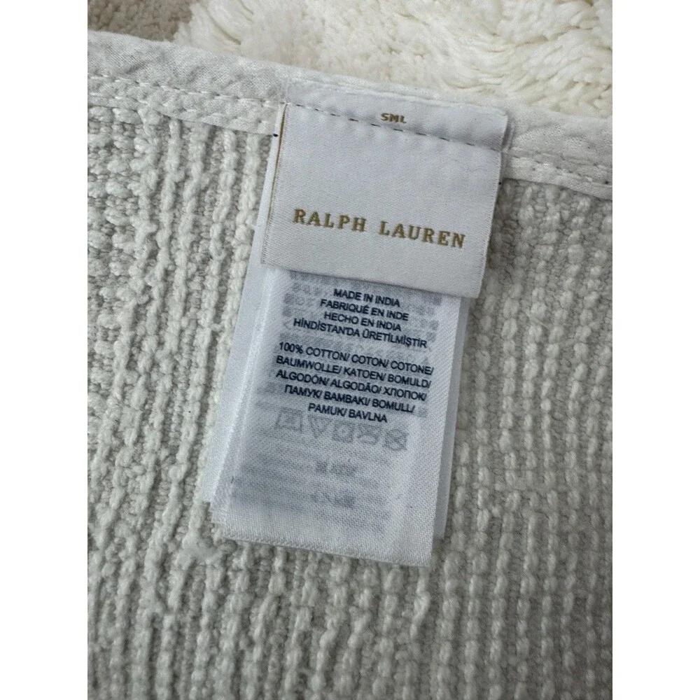 Ralph Lauren Payton Large Bath Rug 27x44” in Parchment NWT